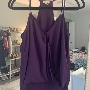 Halter V-Neck Wrap Tank